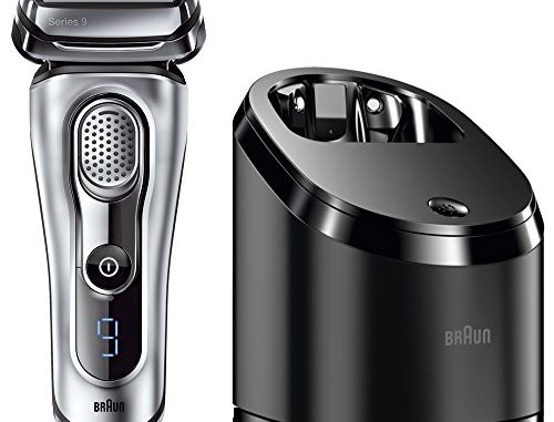 Braun Series 9 Elektrischer Rasierer 9090cc, mit Reinigungsstation Clean&Charge, silber Braun Series 9 Elektrischer Rasierer 9090cc
