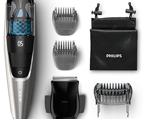 Philips Series 7000 Vakuum Bartschneider BT7220/15, schwarz / silber
