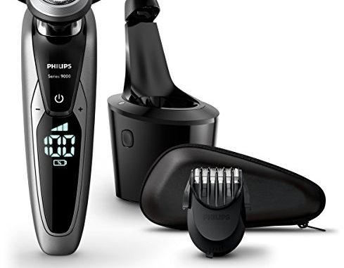 Philips Series 9000 Nass- & Trockenrasierer S9711/31, mit Reinigungsstation Plus und Bartstyler