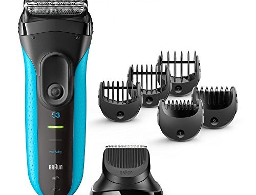 Braun Series 3 Shave&Style Elektrorasierer 3010BT, mit Präzisionstrimmer, blau/schwarz